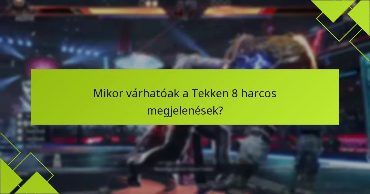 Mely platformok támogatják a Tekken 8 harcosainak igénylését?